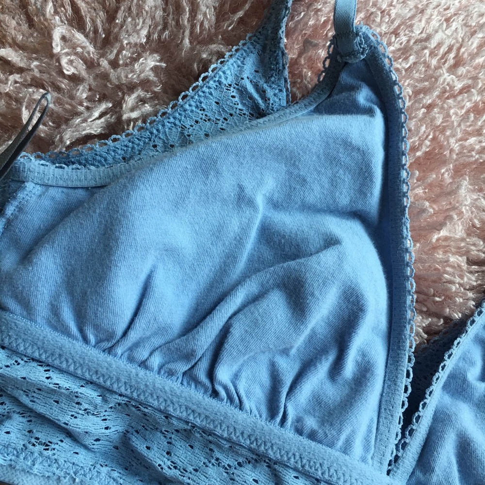 baby blue aerie lace bralette - Picture 4 of 4